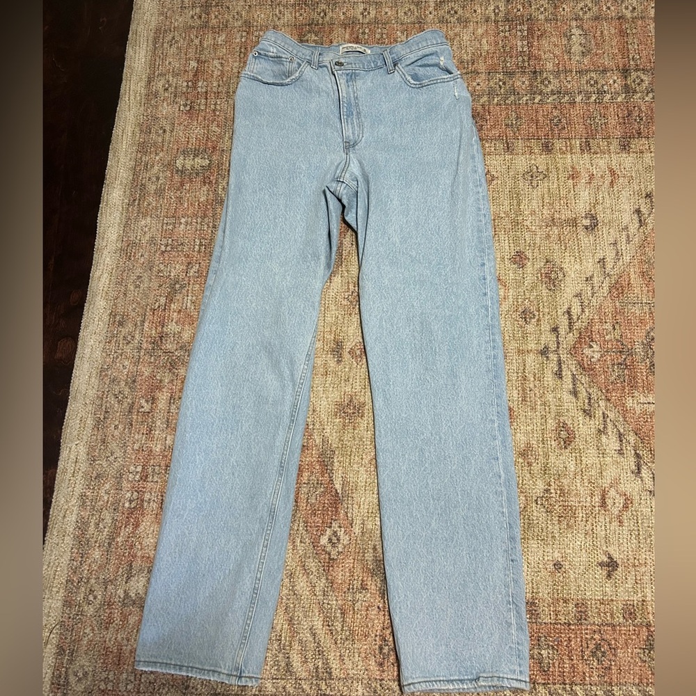 Abercrombie & Fitch Curve Love 90s Straight Ultra High Rise Jeans